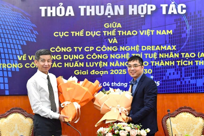 Lễ ký kết thỏa thuận hợp tác giữa Công Ty Cổ Phần Công Nghệ DREAMAX và Cục Thể dục Thể thao Việt Nam